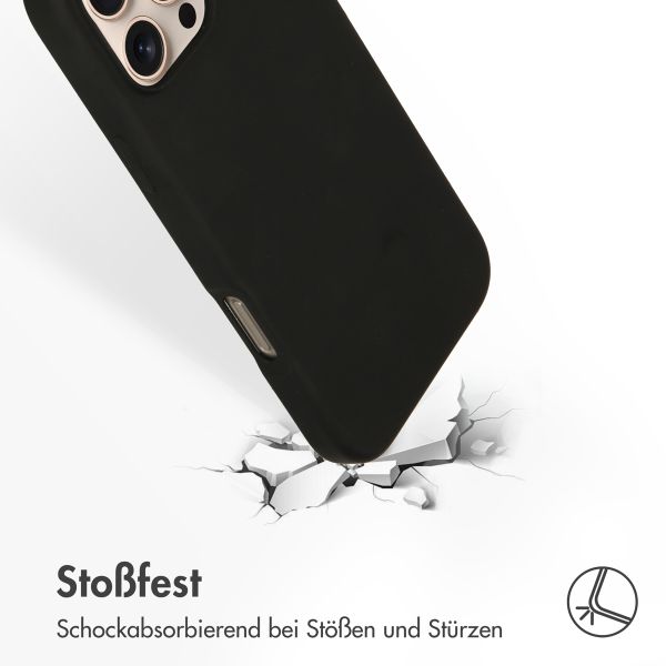 Accezz Liquid Silikoncase mit MagSafe Apple iPhone 16 Pro Max - Schwarz