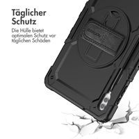 Accezz Robustes Back Cover mit Schultergurt Samsung Galaxy Tab S10 Ultra / Tab S9 Ultra - Schwarz