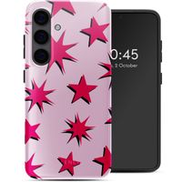 Selencia Vivid Backcover Samsung Galaxy S24 - Stars Rubine Red Light Pink