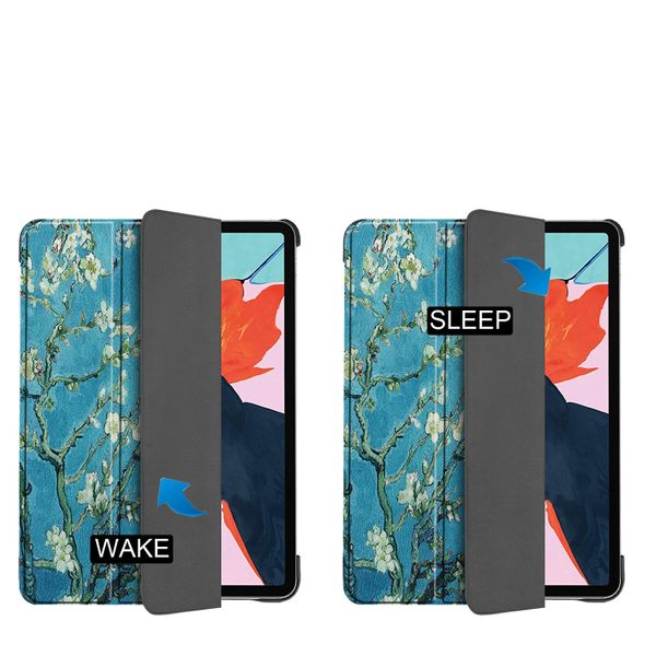 imoshion Design Trifold Klaphülle Apple iPad Air 11 Zoll (2025) M3 / (2024) M2 / Air 5 (2022) / Air 4 (2020) - Green Plant