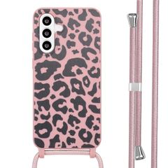 imoshion Silikonhülle design mit Band für das Samsung Galaxy A56 - Animal Pink