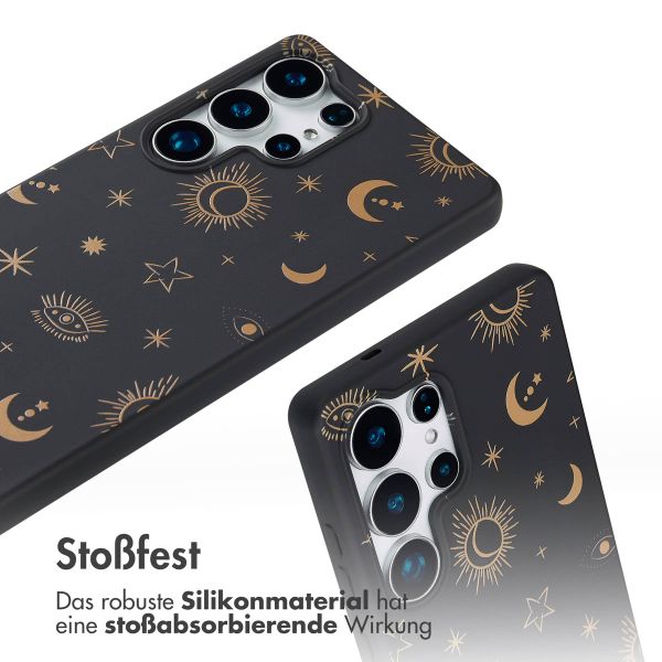 imoshion Silikonhülle design mit Band für das Samsung Galaxy S25 Ultra - Sky black