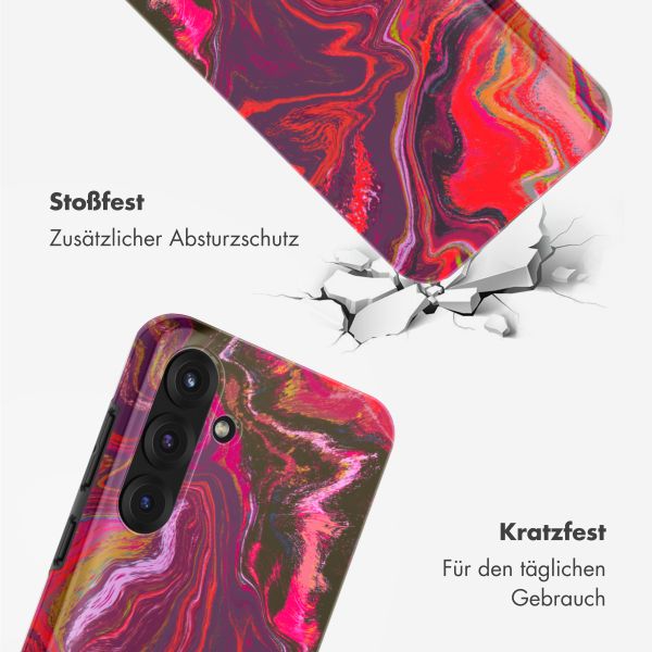 Selencia Vivid Back Cover Samsung Galaxy S25 Plus - Marble Purple