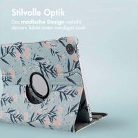 imoshion 360° drehbare Design Klapphülle Samsung Galaxy Tab A9 Plus - Flowers