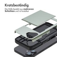 imoshion Backcover mit Kartenfach iPhone 16 - Grün
