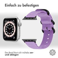 imoshion Nylonarmband für das Apple Watch Series 1-9 / SE - 38/40/41 mm / Series 10 - 42 mm - Violett