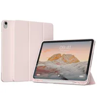 Accezz Smarte Klapphülle aus Silikon Apple iPad Air 11 Zoll (2025) M3 / (2024) M2 / Air 5 (2022) / Air 4 (2020) - Rosa