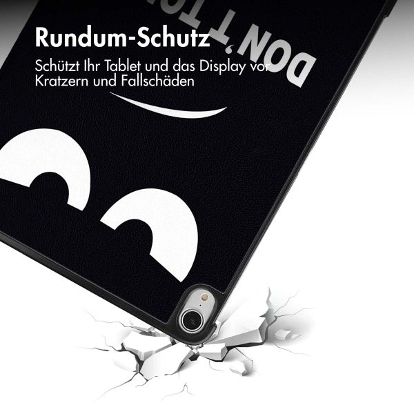 imoshion Design Trifold Klaphülle Apple iPad Air 13 Zoll (2025) M3 / (2024) M2 - Don't touch