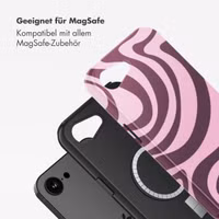 Selencia Vivid Rückabdeckung mit MagSafe Apple iPhone 16e - Wavy Swirl Pink Plum