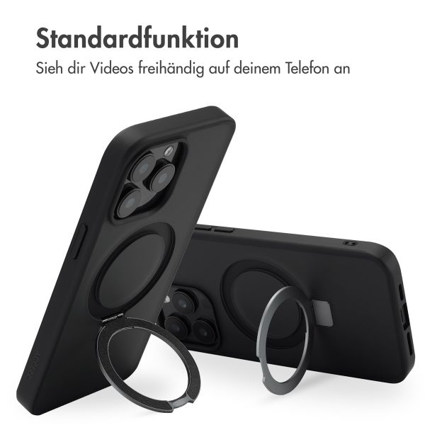 Accezz Ring Stand Backcover mit MagSafe Apple iPhone 15 Pro Max - Schwarz