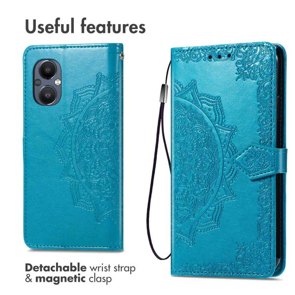 imoshion Mandala Klapphülle Oppo Reno8 Lite - Türkis