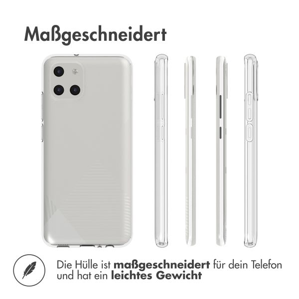 Accezz TPU Clear Cover für das Samsung Galaxy A03 - Transparent