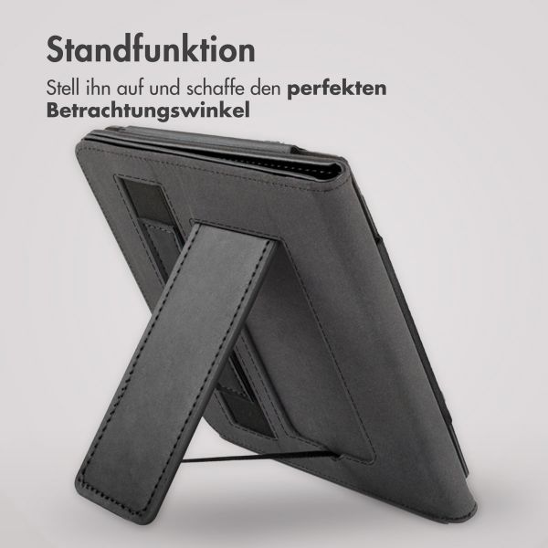 imoshion Klapphülle Sleepcover mit strap und stand für das Kobo Libra Colour / Tolino Vision Color - Schwarz