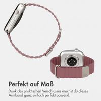imoshion Magnetisches Kunstlederarmband für Apple Watch | 38/40/41/42 mm - Rose