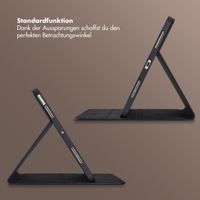 Selencia Riva Klapphülle Apple iPad Air 11 Zoll (2025) M3 / (2024) M2 / Air 5 (2022) / Air 4 (2020) - Schwarz