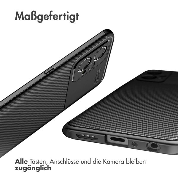 imoshion Carbon-Hülle für das Realme 9 Pro Plus - Schwarz