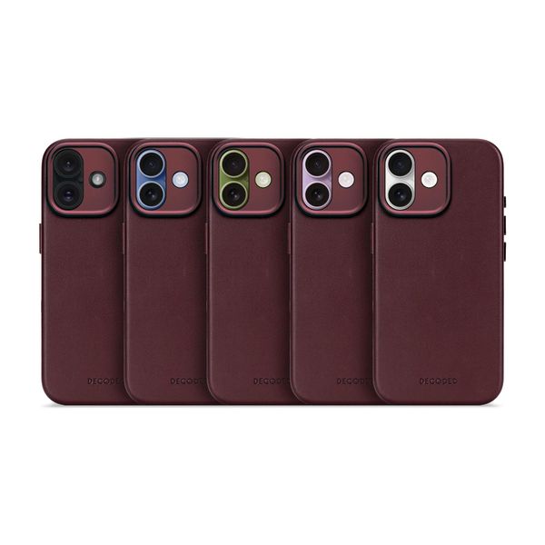 Decoded Leather Backcover MagSafe Apple iPhone 17 - Burgundy