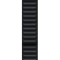 Apple Leather Link Armband für  Apple Watch Series 1 t/m 11 / SE / Ultra (44/45/46/49 mm) - Größe M/L - Midnight