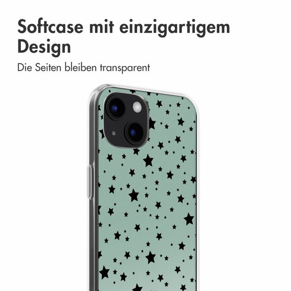 imoshion Design Hülle iPhone 13 - Stars Mint