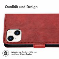 imoshion Luxuriöse Klapphülle für das iPhone 14 Plus - Rot