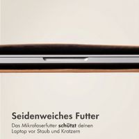 Accezz Leather Laptop Hülle Apple MacBook 15 Zoll - Laptop Sleeve - Cognac