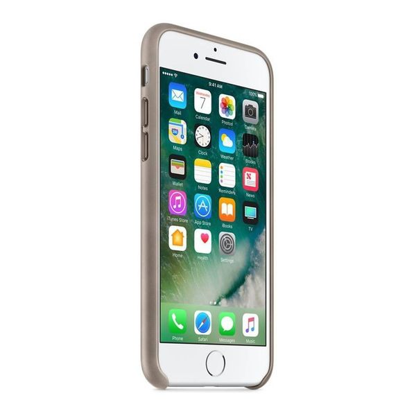Apple Leder-Case Beige für das Apple iPhone SE (2022 / 2020) / 8 / 7