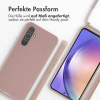 imoshion Silikonhülle mit Band für das Samsung Galaxy A54 (5G) - Sand Pink