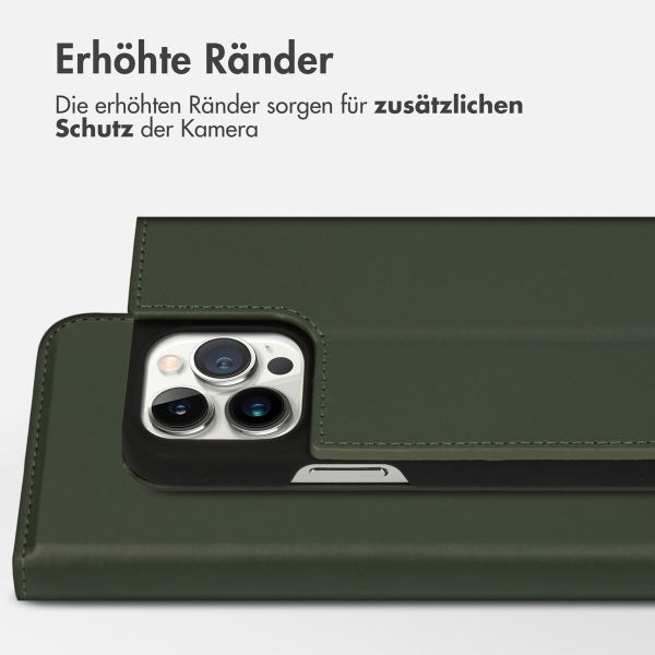 Accezz Premium Leather Slim Klapphülle Apple iPhone 13 Pro Max - Grün