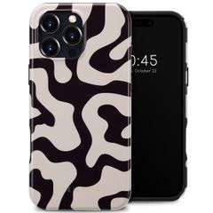 Selencia Vivid Tough Back Cover MagSafe für das iPhone 16 Pro Max - Art Wave Black