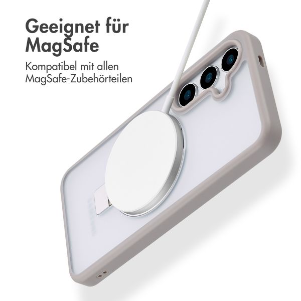 Accezz Ring Stand Backcover mit MagSafe Samsung Galaxy S24 - Grau