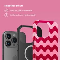 Selencia Vivid Tough Back Cover mit MagSafe für das iPhone 15 Pro - Wave Vibes Lipstick