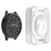 Spigen EZ FIT Glas.tR Displayschutzfolie mit Applikator für die Samsung Galaxy Watch 4 Classic - 42 mm - Transparent