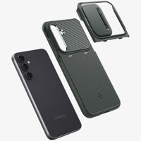 Spigen Optik Armor Kameraschieber für das Samsung Galaxy S23 FE - Abyss Green