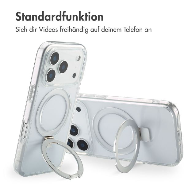 Accezz Ring Stand Backcover mit MagSafe Apple iPhone 17 Pro - Transparent
