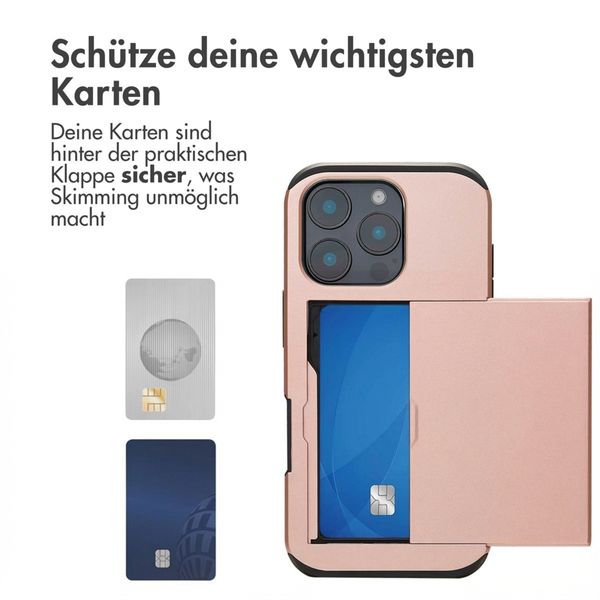 imoshion Backcover mit Kartenfach Apple iPhone 16 Pro - Rosé gold