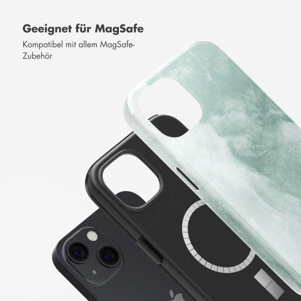 Selencia Vivid Rückabdeckung mit MagSafe Apple iPhone 13 - Marble Grayed Jade