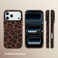 Selencia Sabi Backcover Leopardenmuster mit MagSafe Apple iPhone 17 Pro Max - Mocha Brown