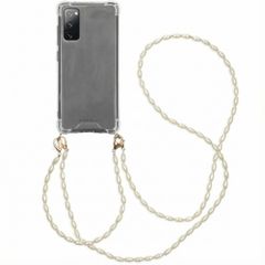 imoshion Handykette mit Perlen + Handgelenkschlaufe Samsung Galaxy S20 FE - Transparent