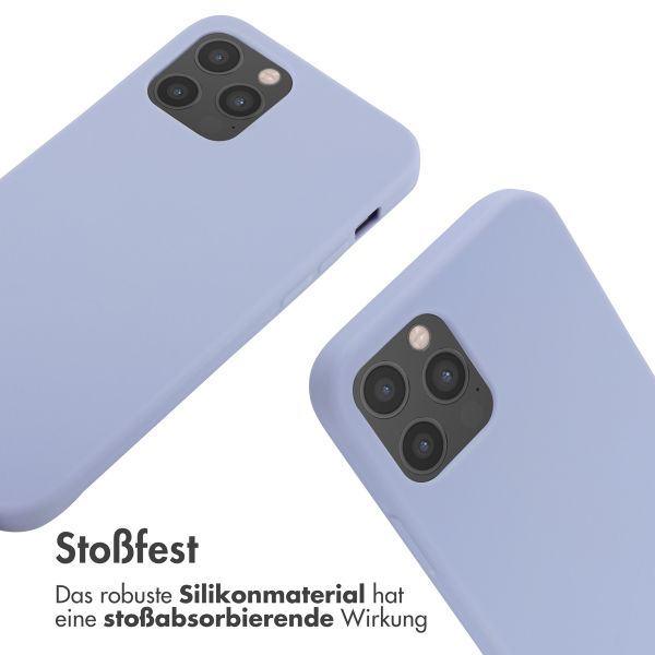 imoshion SilikonHülle mit Band Apple iPhone 12 (Pro) - Violett