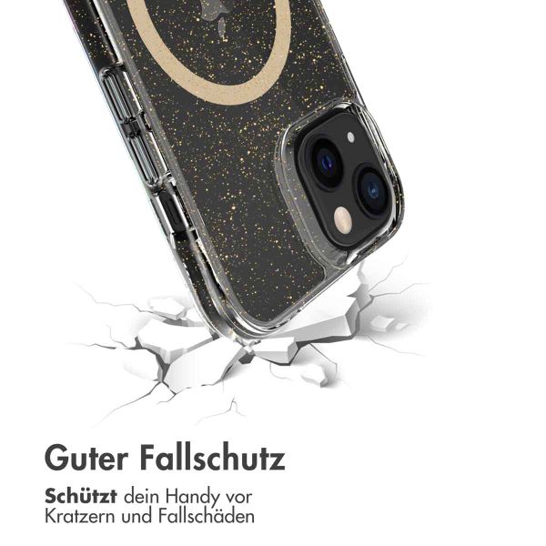 imoshion Glitzer Back Cover mit MagSafe für das iPhone 13 - Gold