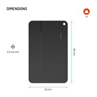 Fixed MiCard Pro - Bluetooth-Tracker - Geeignet für Apple und Android - Schwarz