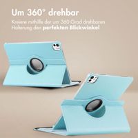imoshion 360° drehbare Klapphülle Apple iPad Air 11 Zoll (2026) M4 / (2025) M3 / (2024) M2 / Air 5 (2022) / Air 4 (2020) / Pro 11 (2018/2020) - Hellblau