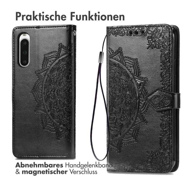 imoshion Mandala Klapphülle Sony Xperia 10 V - Schwarz