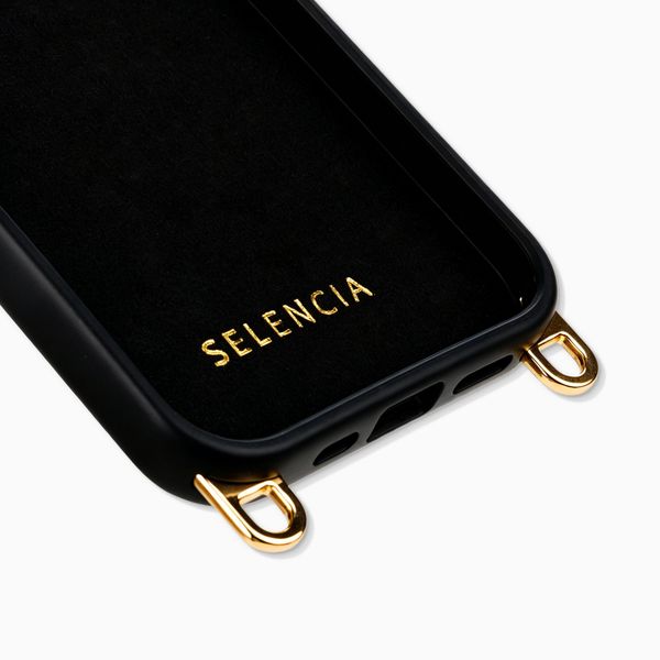 Selencia Rivièra Backcover mit MagSafe mit abnehmbaren Haken Apple iPhone 15 - Velvet Black