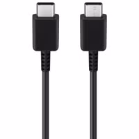 Samsung Originales USB-C auf USB-C Kabel - 1 Meter - 25 Watt + Original Fast Charging Adapter USB-C Ladegerät - 25 Watt - Schwarz
