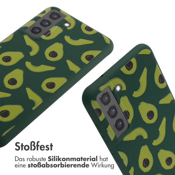 imoshion SilikonHülle design mit Band Samsung Galaxy S21 FE - Avocado Green
