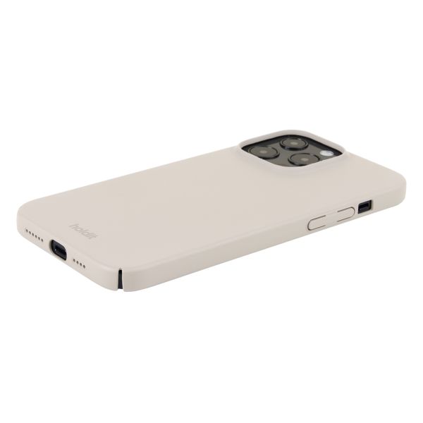 Holdit Slim Case für das iPhone 14 Pro Max - Light Beige