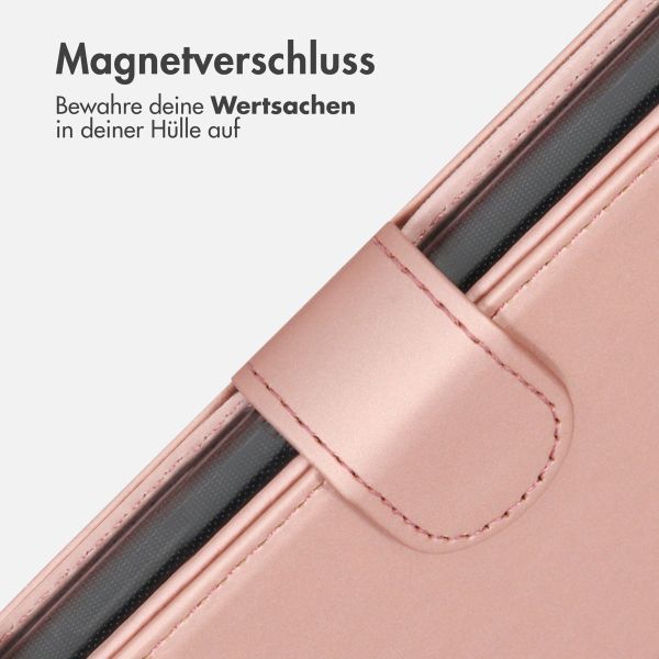 Accezz Wallet TPU Klapphülle für das Samsung Galaxy S22 Plus - Rose Gold