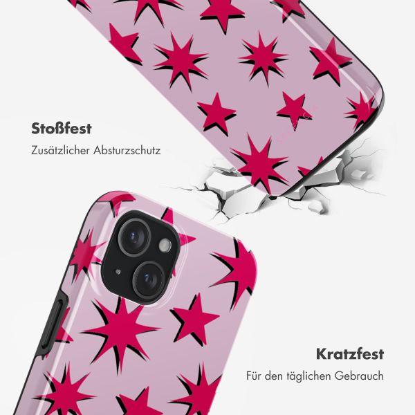 Selencia Vivid Rückabdeckung mit MagSafe Apple iPhone 15 - Stars Rubine Red Light Pink