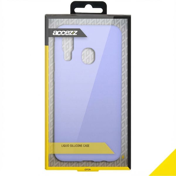 Accezz Liquid Silikoncase Samsung Galaxy A40 - Violett